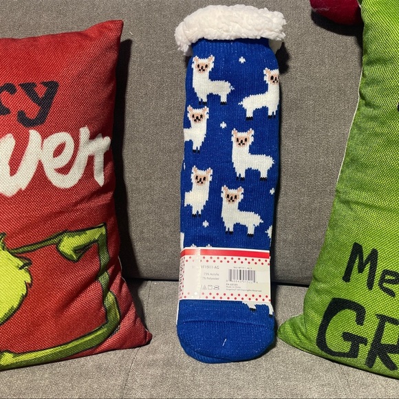 🦙🦙 Llama Sherpa Lined Thermal Slipper Socks🦙🦙 - Picture 3 of 6
